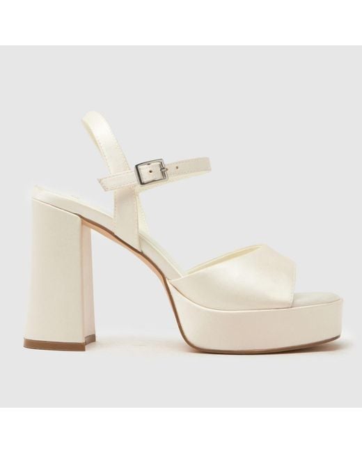 Schuh White Sabina Platform High Heels