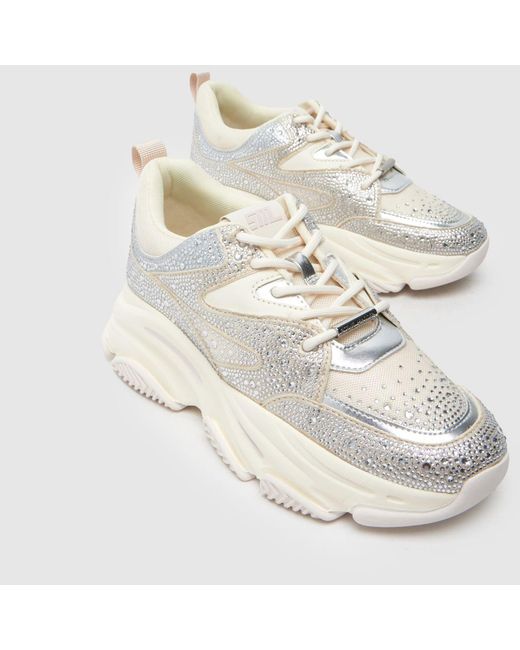 Steve Madden White Privy Trainers