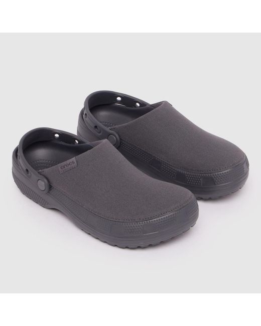 CROCSTM Gray Classic Crafted Clog Sandals for men