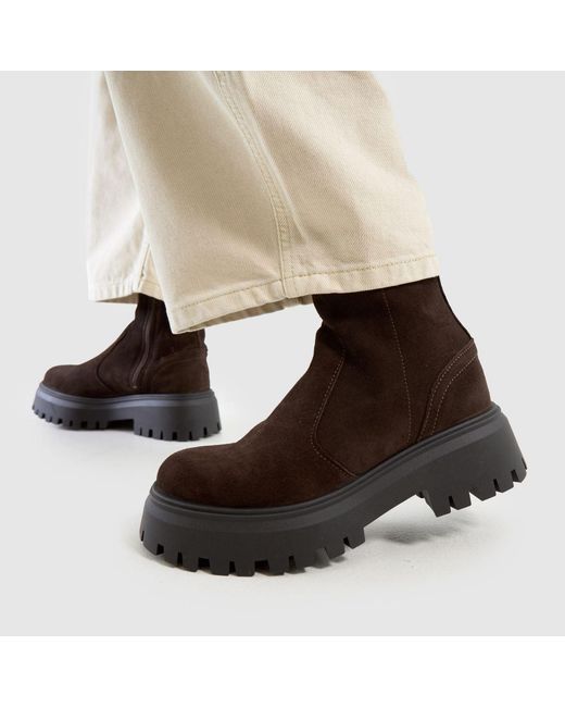 Schuh Brown Ander Suede Chunky Boots