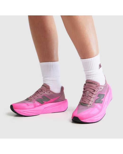 New Balance Pink Fuelcell Rebel V5 Trainers