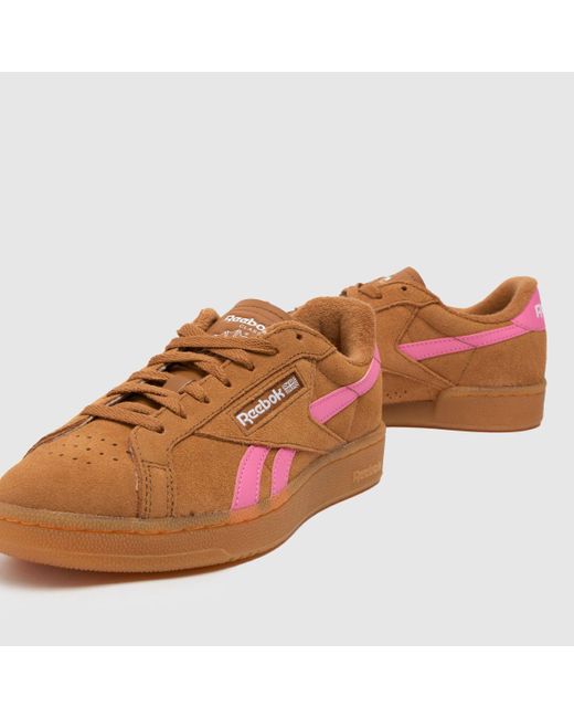 Reebok Brown Club C Grounds Trainers In