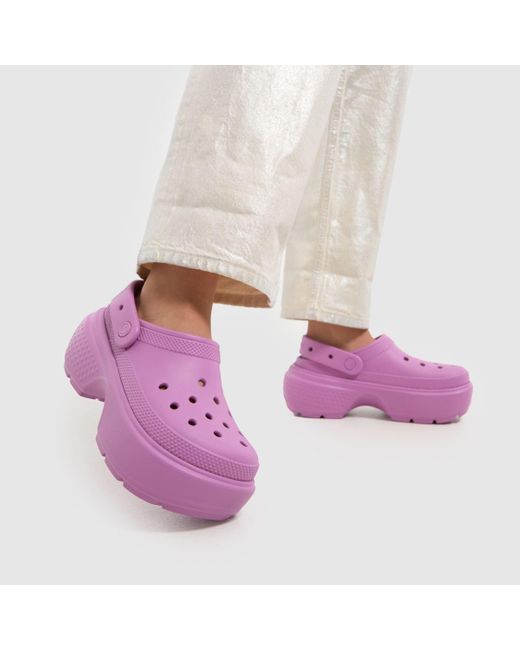 CROCSTM Purple Stomp Clog Sandals