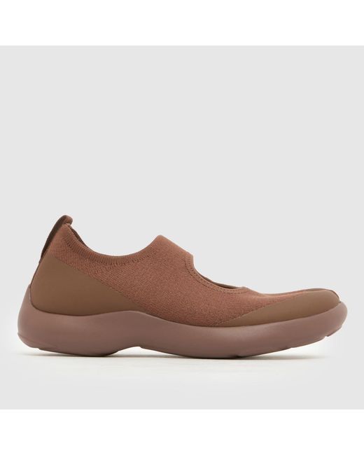 Tabi Brown Trainer Flats