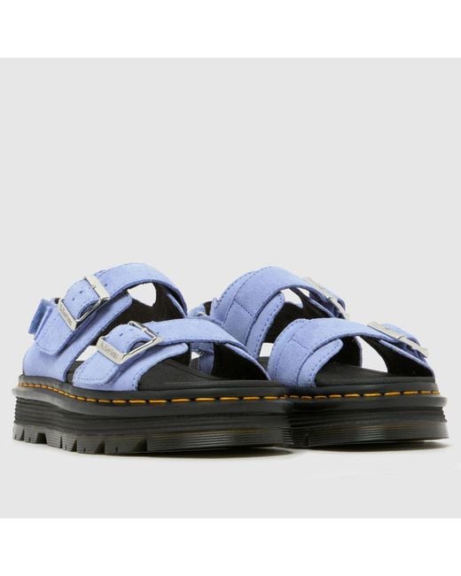 Dr. Martens Blue Dr Martens Zebzag Platform Sandals