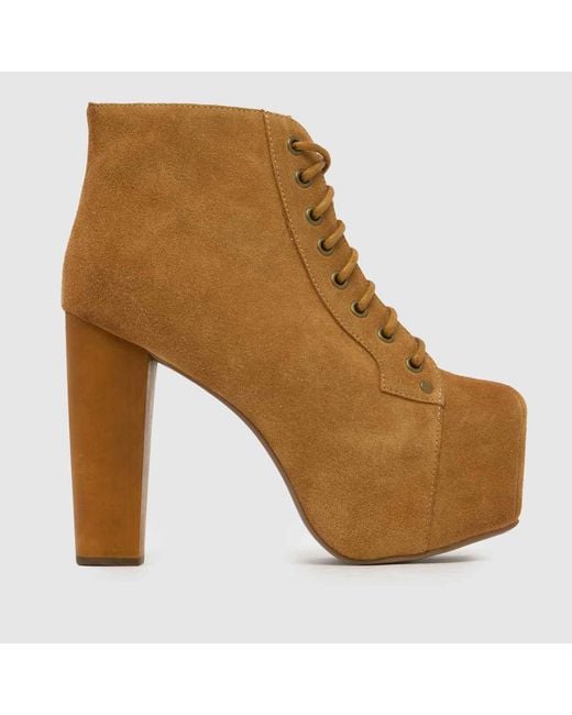 Jeffrey Campbell Brown Lita Platform Boots