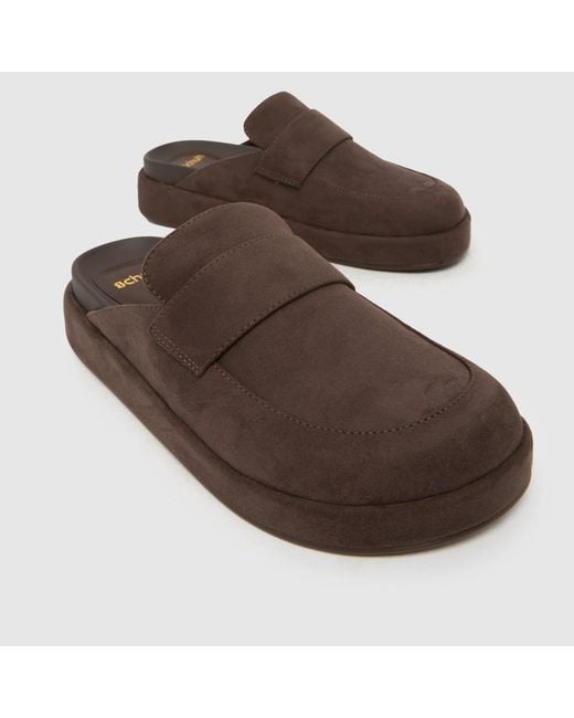 Schuh Brown Tiramisu Closed Toe Mule Sandals