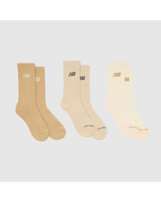 New Balance White Everyday Crew Sock 3 Pack