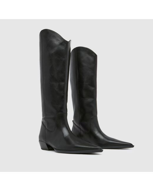 Vagabond Black Cassie High Western Boots In