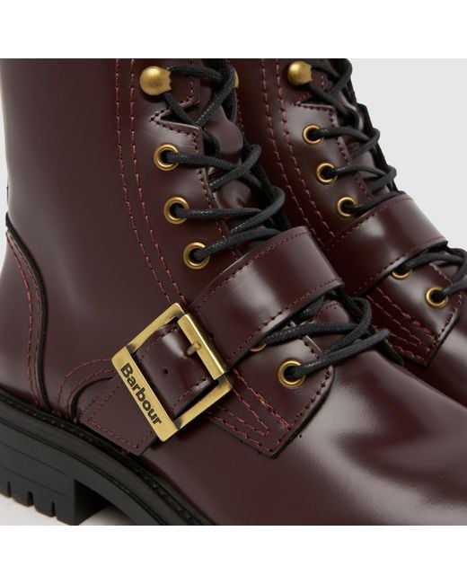 Barbour Brown Ouseburne Biker Boots