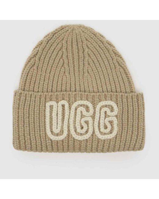 UGG Chunky Crafted Rib Beanie in Metallic | Lyst UK