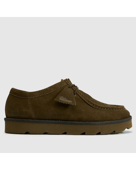 Clarks Brown Meare Walla Shoes for men