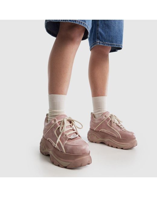 Buffalo Pink London Classic Low Trainers