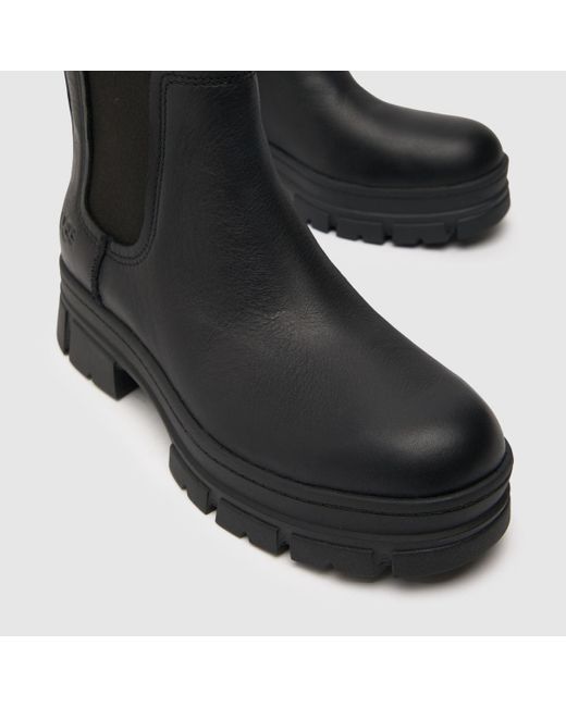 Ugg Black Ashton Chelsea Leather Boots