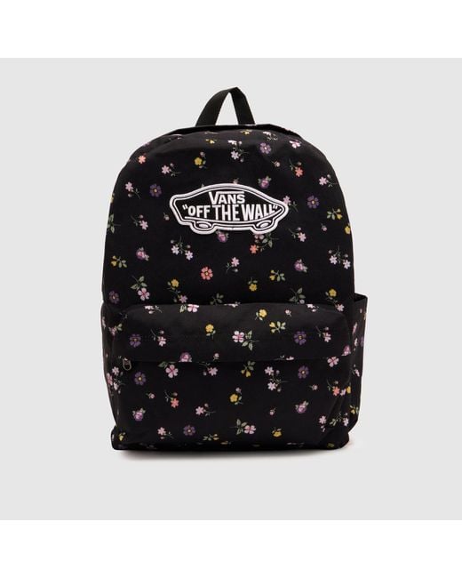 Vans Black Old Skool Floral Backpack