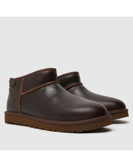 Ugg Brown Classic Ultra Mini Regen Boots In for men