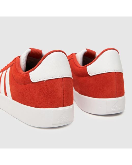 Adidas Vl Court 3.0 Trainers - White/red for men