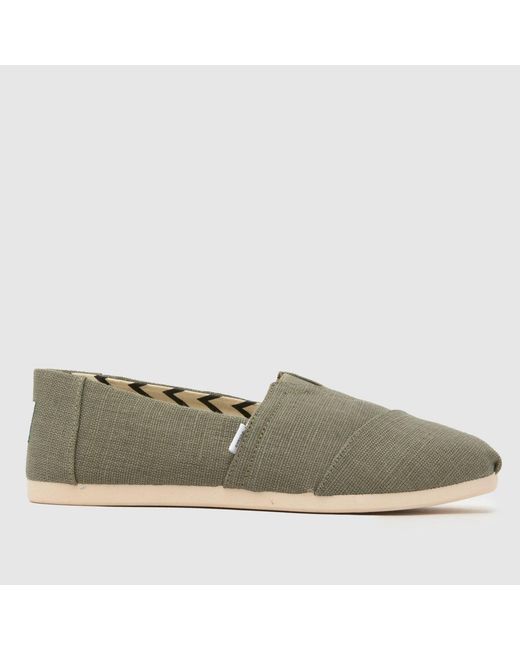 TOMS Green Alpargata Classic Shoes for men