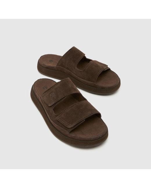 Timberland Brown Casco Cove Slide Sandals for men