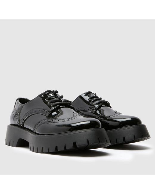 Schuh Black Laina Brogue Shoes