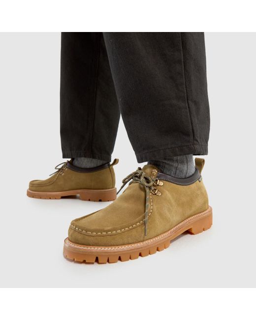 Barbour Brown X Wild Bunch Coatham Apron Shoes for men