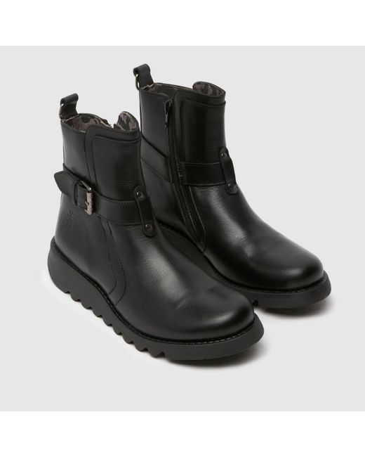 Fly London Surt Buckle Boots In in Black Lyst UK
