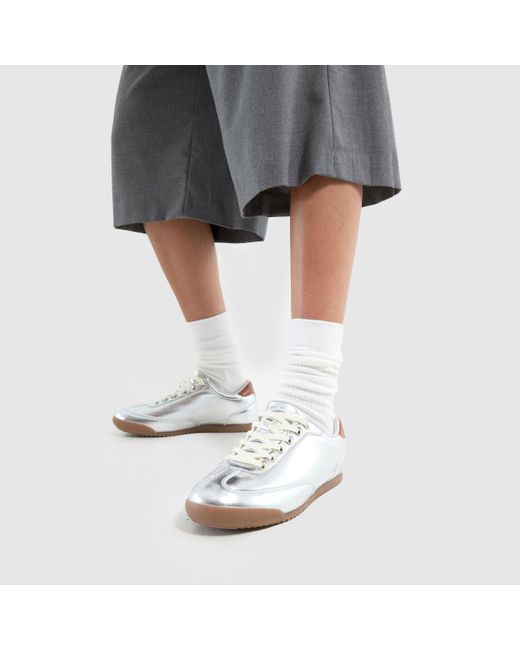 Schuh White Miko Slim Sole Trainers