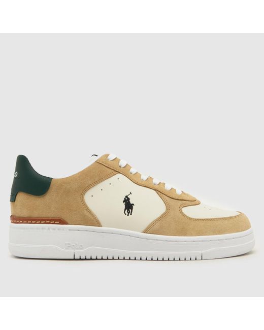Polo Ralph Lauren Natural Masters Court Sneaker Trainers In for men