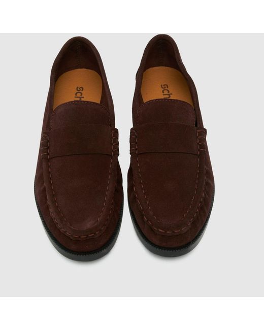 Schuh Brown Libbie Suede Loafer Flats