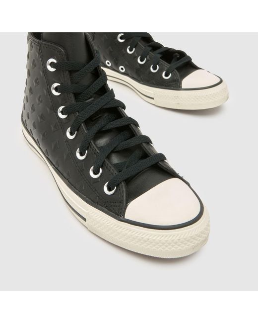 Converse Brown All Star Hi Studded Trainers