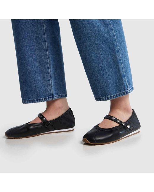 Steve Madden Black Anaya-St Sneakerina Flats