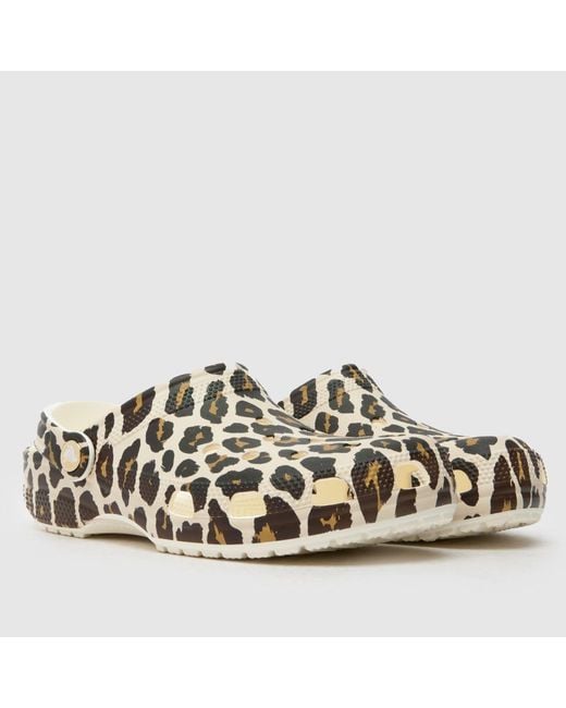 CROCSTM Multicolor Classic Leopard Clog Sandals