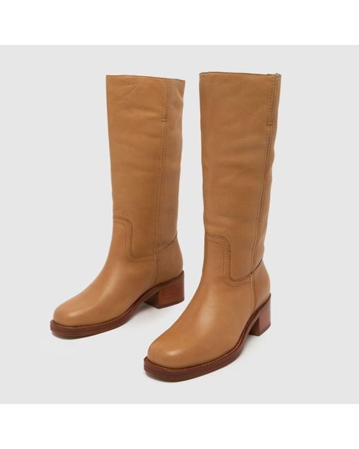 Schuh Brown Damari Leather Pull On Boots
