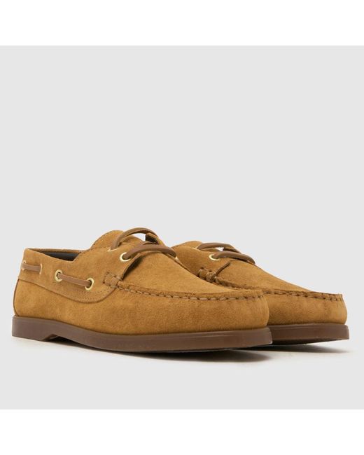 Schuh Brown Luton Suede Boat Flats
