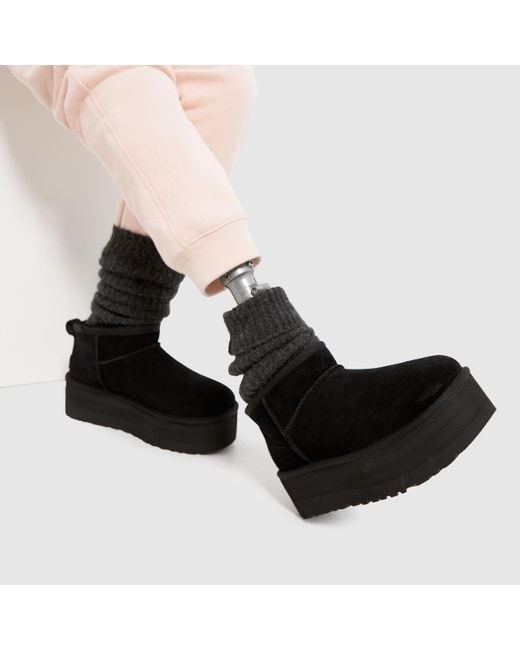 Ugg Black Women's Ultra Mini Platform Boots