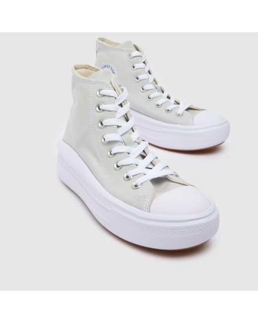 Converse White All Star Move Trainers In