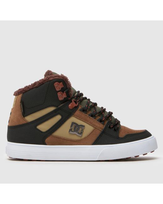 Dc Black Pure High Top Wnt Trainers In for men