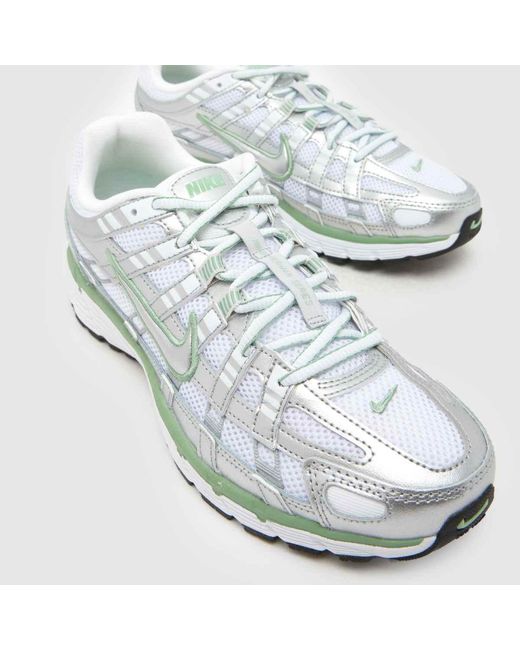 Nike White P-6000 Trainers