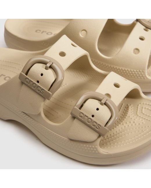CROCSTM Natural Saturday Enamel Buckle Sandals