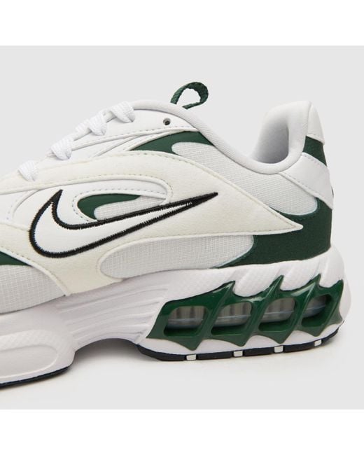 Nike Air Zoom Fire Trainers In White & Green