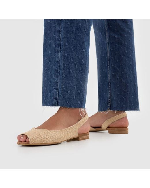 TOMS Natural Briella Slingback Ballet Flat Sandals