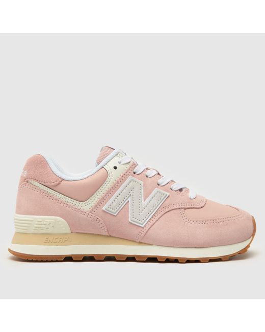 New Balance Pink 574 Trainers In