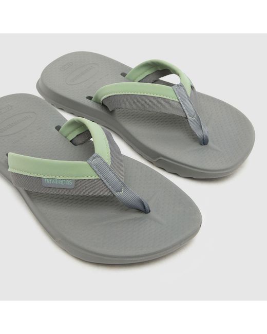 Havaianas Gray Track Plus Flip Sandals for men