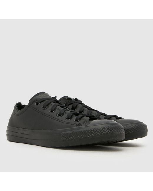 Converse Black All Star Ox Trainers