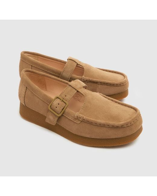 Clarks Brown Wallabee Evo Bar Flats