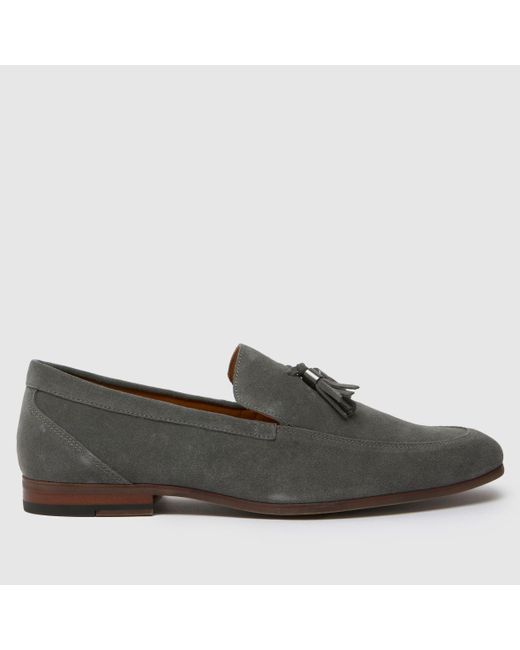 Schuh Black Ren Suede Loafer Shoes In for men