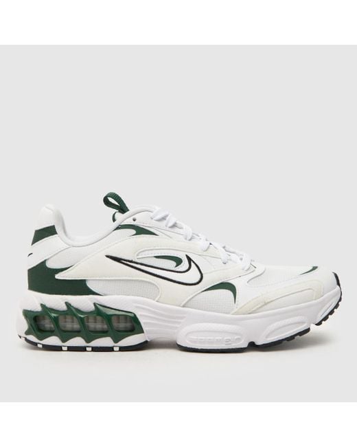 Nike Air Zoom Fire Trainers In White & Green