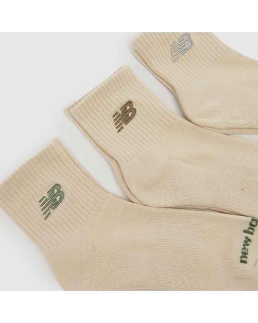 New Balance Natural Ankle Embroidered Sock 6 Pack