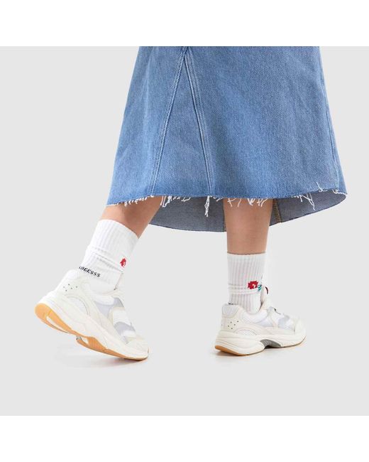 Tommy Hilfiger White Coney Metallic Runner Trainers