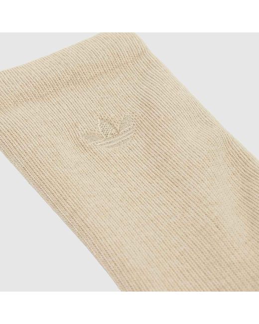 Adidas Brown Two-Toned Crew Sock 2 Pack